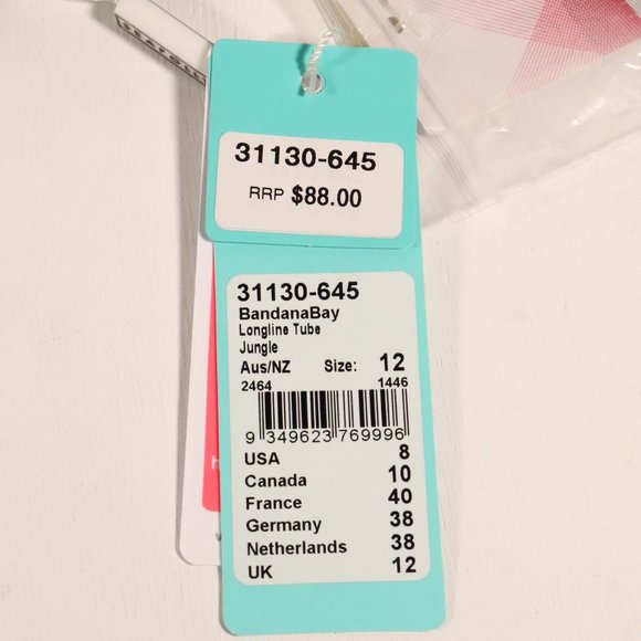 NWT Seafolly Bandana Bay Longline Tube in Jungle - Picture 8 of 13